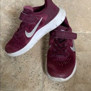 Nike purple girls sneakers size 11